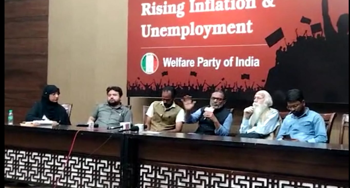 Panel discussion of Welfare Party of India against rising inflation and unemployment