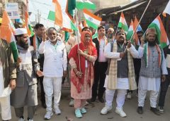 पसमांदा विकास फाउंडेशन के तत्वावधान में फिरोजपुर झिरका में 77वें गणतंत्र दिवस पर ऐतिहासिक तिरंगा यात्रा